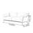 Solid wood simple sofa-104471151