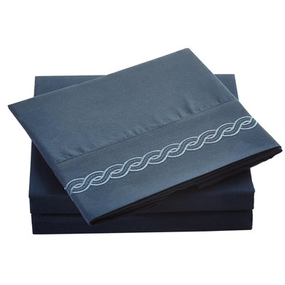  Ensemble de draps brodés