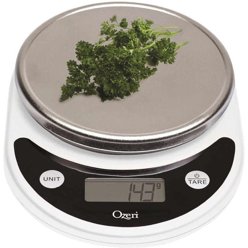 Ozeri® Pronto® Digital Multifunction Kitchen and Food Scale with Variable Graduation Technology®, White