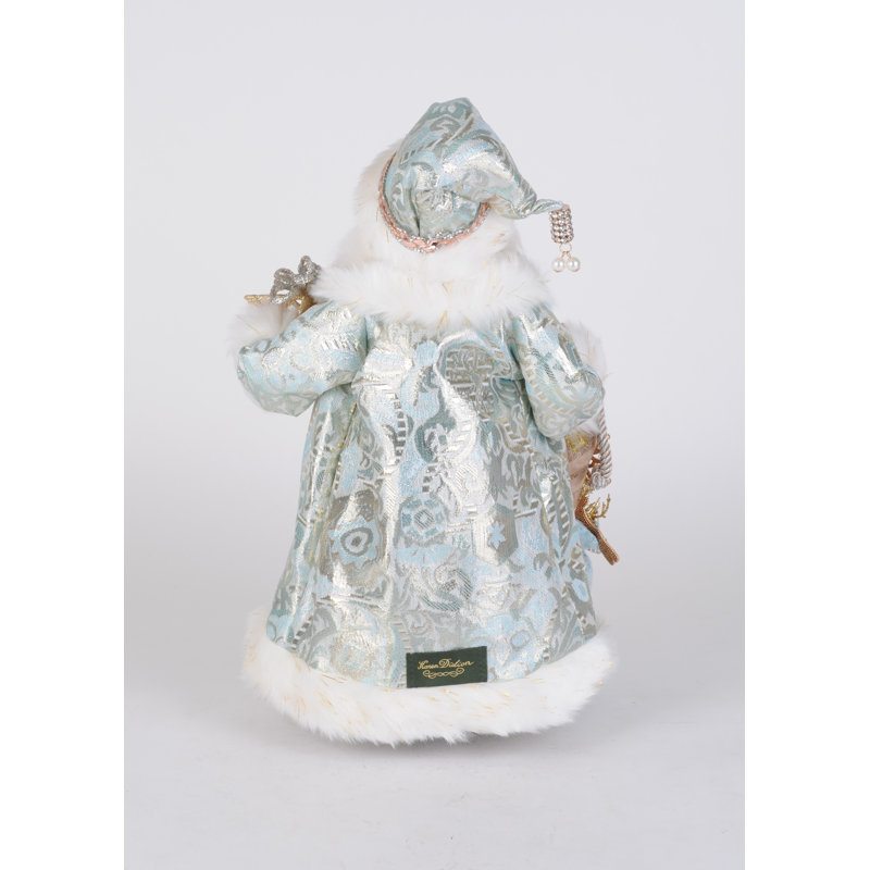 Lighted Blue Elegance Santa