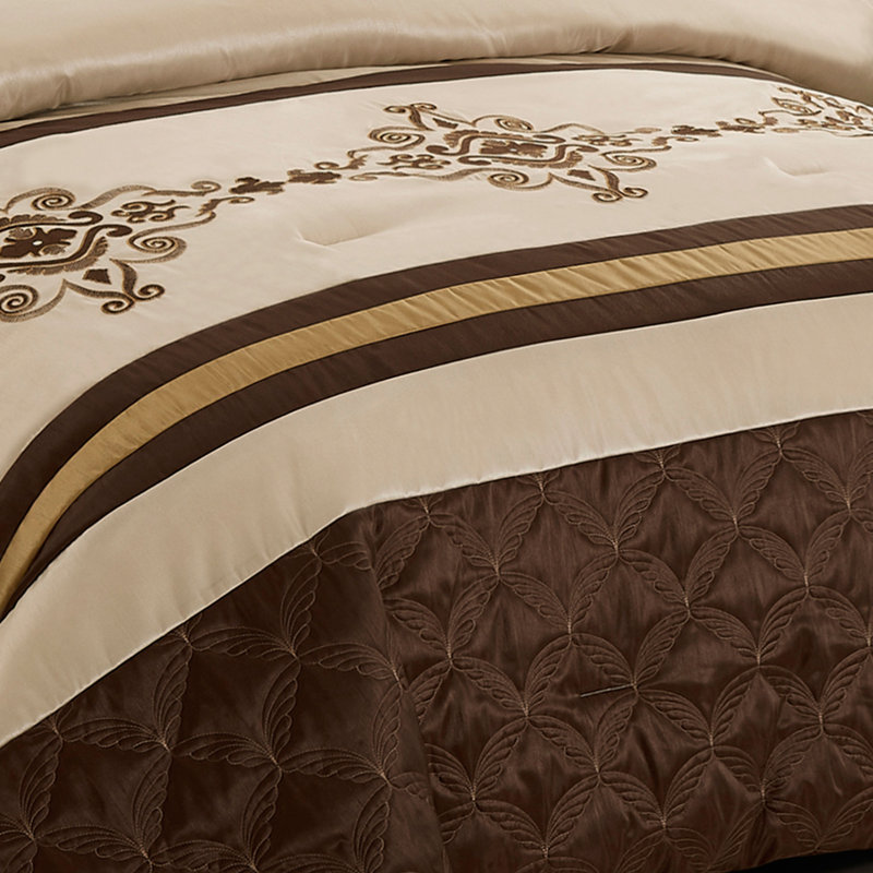 Polyester Box Stitch Comforter, Twin Comforter + 1 Standard Sham