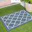 Tapis bleu à tissage plat Danesfield-633282724