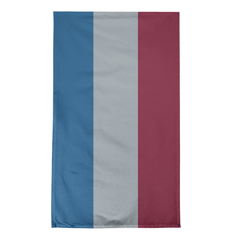 Anaheim Stripe Tea Towel Kitchen Towel, Poly Twill, Blue/Silver/Burgundy