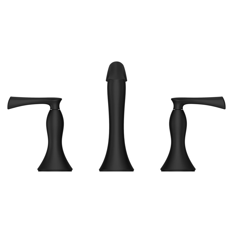 Rhen Widespread Lavatory Faucet in , Matte Black
