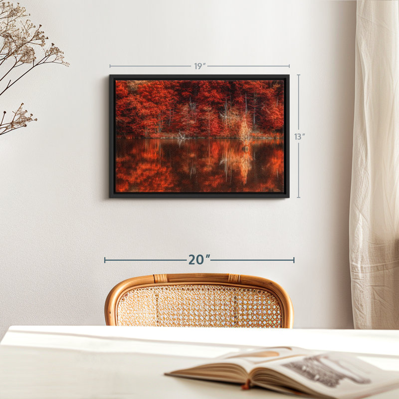 «Reflection of Autumn Wall Art», H 13 po x l 19 po