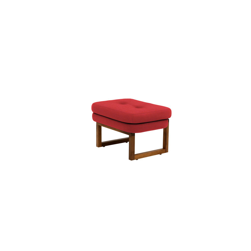 Melinda Upholstered Bench, Berry Red, 18" H x 24" W x 22" D