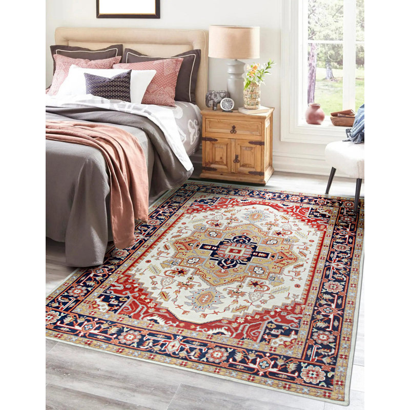 Hand Knotted Wool Geometric Area Rug, 10' x 14'