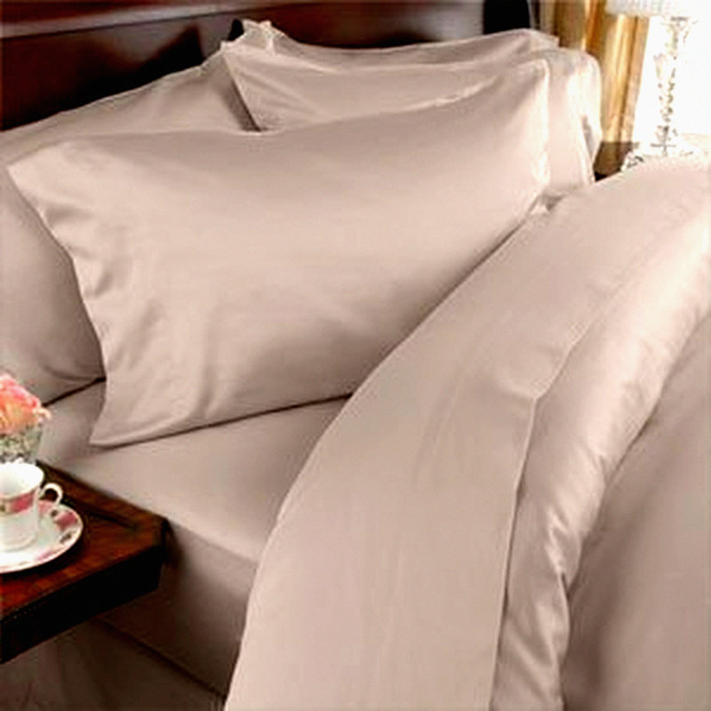 PremierLux 1500 Luxury 4-Piece Bed Sheet Set - Wrinkle, Fade, Stain Resistant Sheets with Deep Pocket - Soft Microfiber Bedding