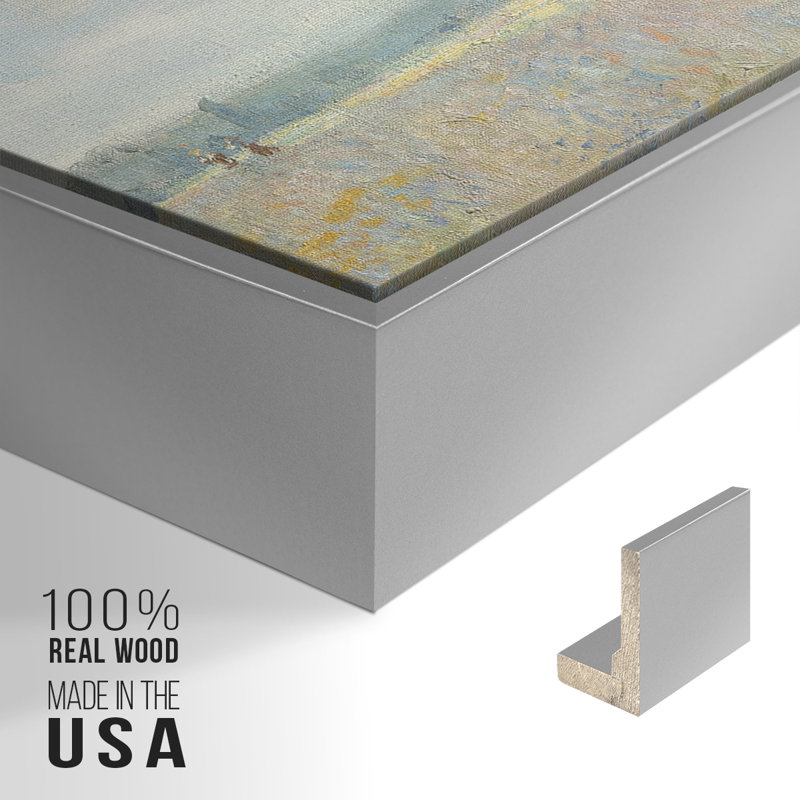 «Landscape Series» - Impression sur toile encadrée, Argent argent, H 21 po x l 41 po