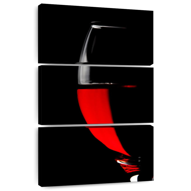 Yarlin Half Red Wine, 65" H x 42" W