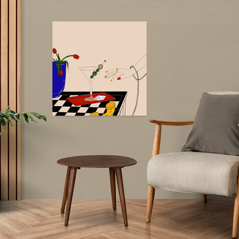 Art contemporain tulipe contemporaine, H 24 po x l 24 po