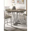 Counter Height Dining 5Pc Set Antique White Rustic Style Table Two-Tone Design 4X Chairs Dining Room Furniture