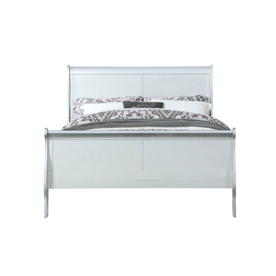 Très grand lit d'appoint Platinum Largeur, hauteur 47, matériau synthétique intemporel en platine, bois, à 10 du plancher