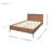 Varela Queen Steel Legs Platform Bed-1305326535