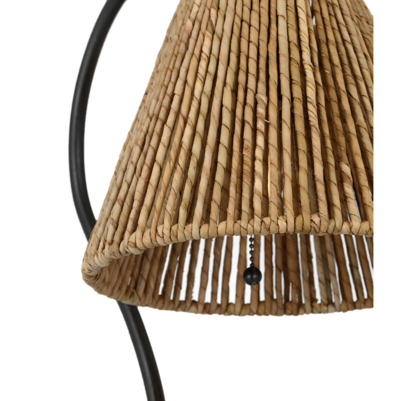 Dume 24" Arched Table Lamp, Aged Iron