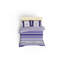 Ensemble de housse de couette 100% coton Fontaine / blanc Fontaine-1513989014-1513989013