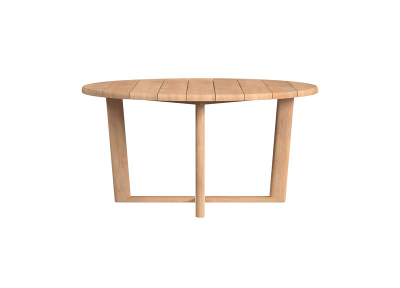 Natural Teak 56" Round Dining Table