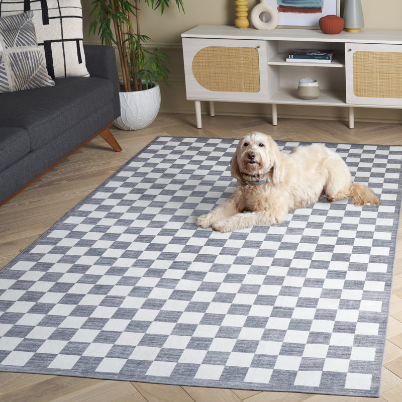 Tapis ivoire / gris Josalina Clara 936, Rectangle de 5 pi x 8 pi