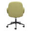 Chaise de bureau pivotante à hauteur réglable verte et noire