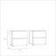 Buddleia 50.2 cm W Bedside Table