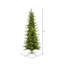 Moutauk Pencil Pine Artificial Christmas Tree-1210257926
