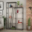 Aires Freestanding Bookcase 5-Tier Display Shelf with Metal Frame-42591402