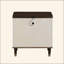 Table de chevet moderne à 2 tiroirs avec finition USB blanche et brune avec port USB