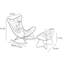 Chaise berçante simple de style italien-101642701