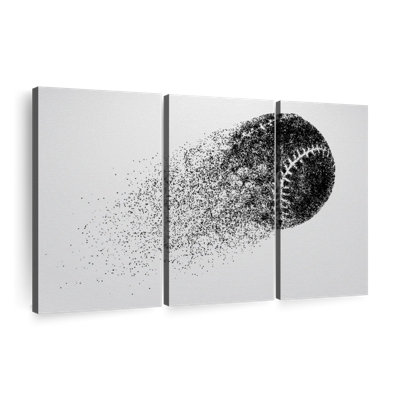«Abstract Baseball» sur toile