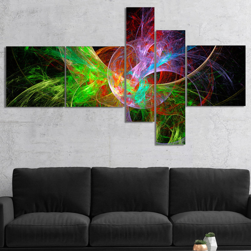 " Multi Colour Fractal Abstract Design "