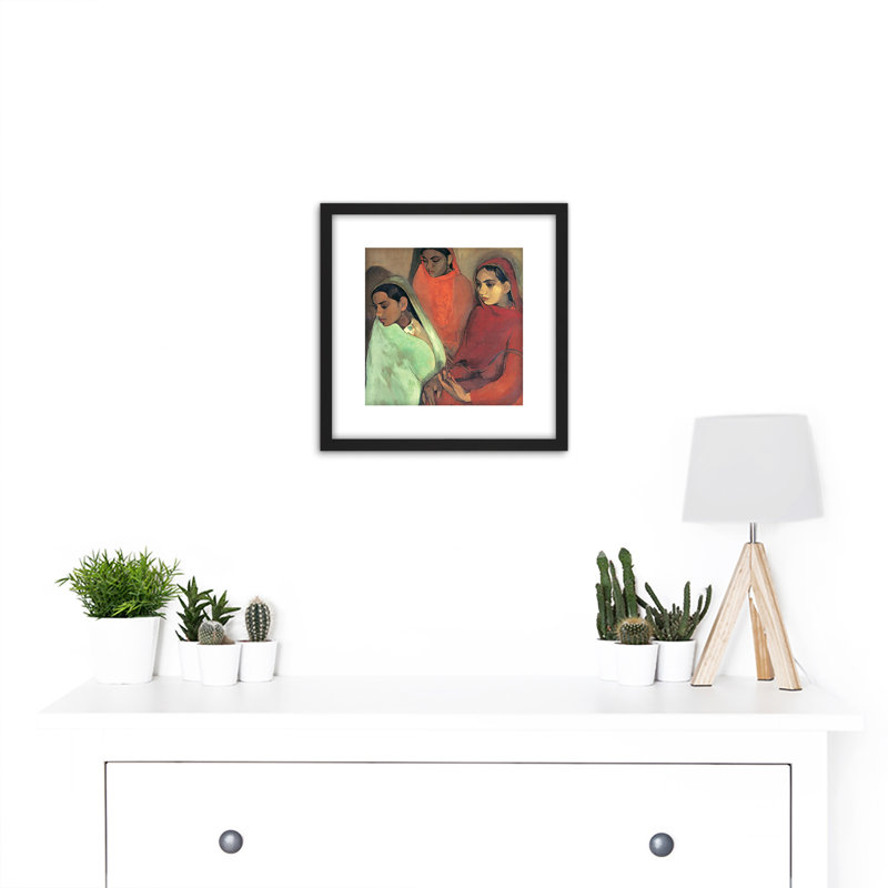 Sher-gil Group Three Girls - Single Picture Frame Painting