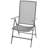 Outdoor Stackable Reclining Chair Set Of 2, Dark Grey Mesh Steel Frame