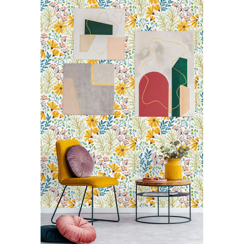 Rouleau de papier peint adhésif Ataya, L 10,42 pi x l 25 po