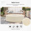 Table de foyer d'extérieur au propane en béton H 17,5 po x l 40,5 po Wilfrid-1303193273