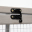 Poulailler mobile pour petits animaux avec portes, fenêtre et motifs gris colorés, planche de soleil d'extérieur adaptable Smart