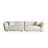 Creamy white Genuine Leather Modular Sofa-170161586-170161591