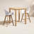 Anautica 2 - Person Teak Wood Patio Dining Set with Square Table