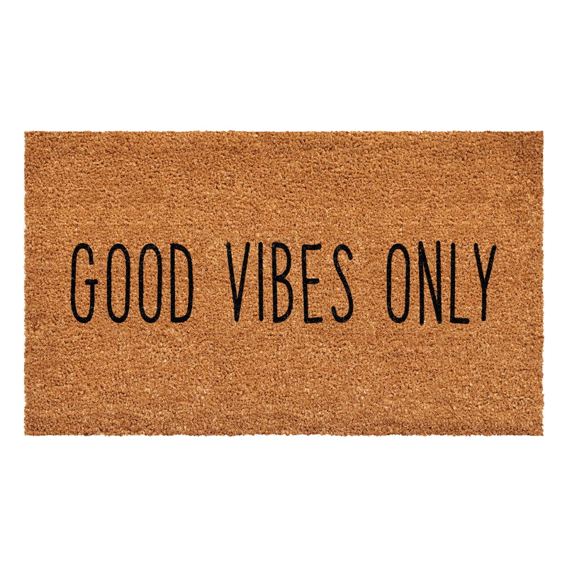 Tapis de porte Kelesia Good Vibes Only, L 30 po x L 48 po