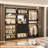 Freestanding Closet System with Mirrors, Drawers and Shoe Racks-53113124