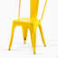 Ensemble de 4 chaises de salle à manger en métal ultrabrillant de 18 pouces de hauteur-1293422205-1293422196