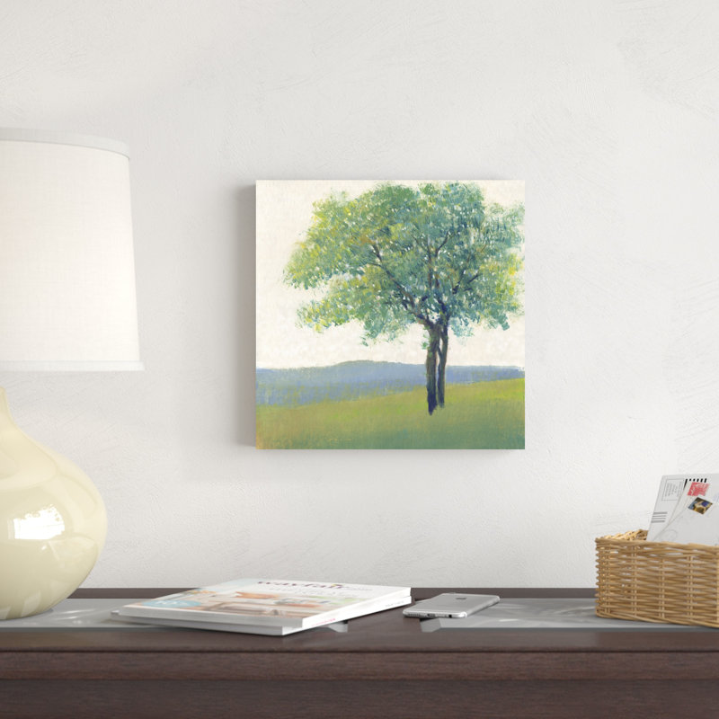 «Solitaire Tree II» par Timothy O 'Toole - peinture sur toile tendue, H 12 po x l 12 po