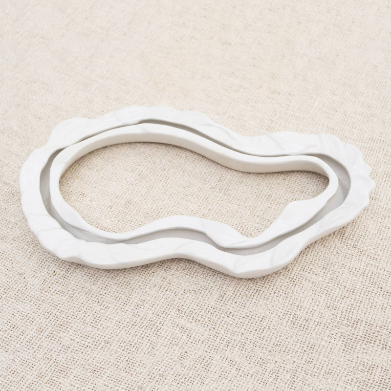 Vase de table en céramique 1,2 ", Blanc