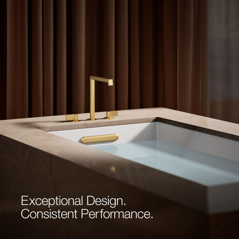 Components Deck-Mount Bath Spout With Row Design, Brushed Brass