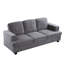 Canapé confortable en velours avec coussins moelleux pour la détente-900186202