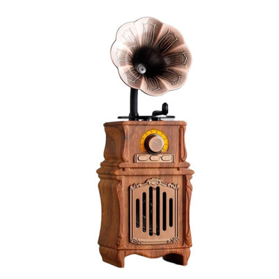 B-COOL Portable Vintage Bluetooth Speaker, Equipped With Fm Radio And Heavy Bass Function, Vintage Radio 5.3 Wireless Speaker, Suitable For Home, Office, Ind