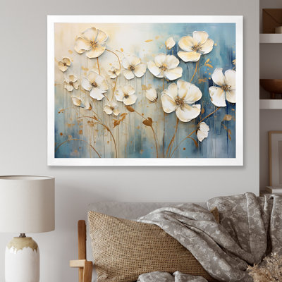 " Elegant Beige Buttercups Meadow "