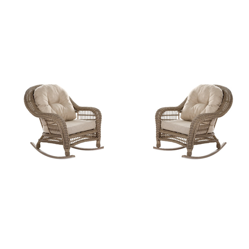 Chaise berçante avec coussins Antigo
