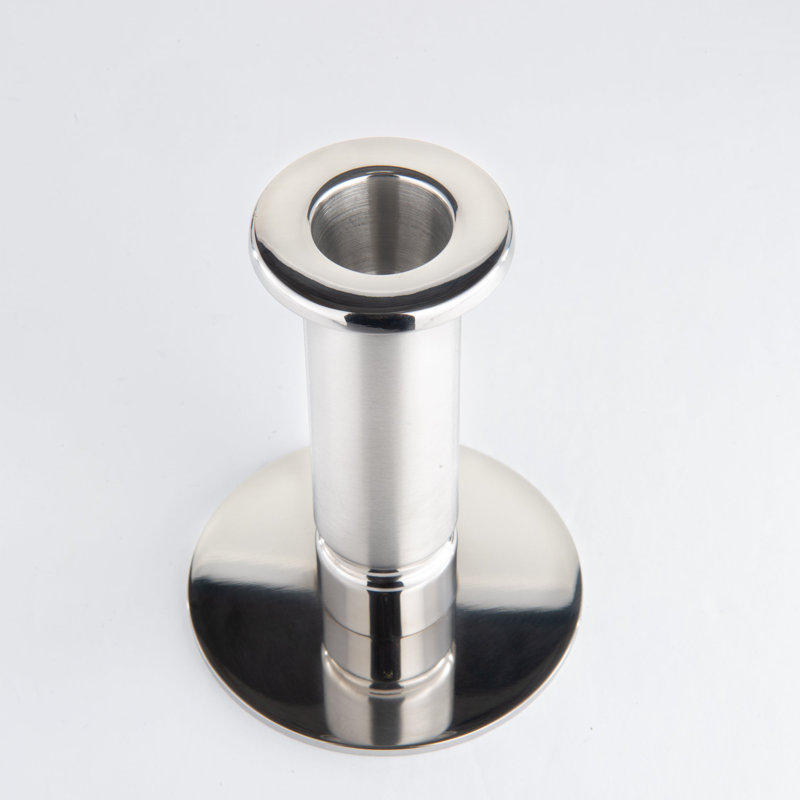 Bougeoir de table en acier inoxydable 4,5 po