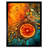 Aakif Abstract Liquid Paint Dried Orange Fruit Slice - Single Picture Frame Print