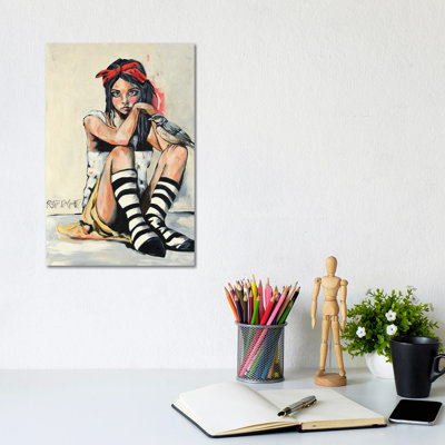 Birdsong And Stripes - Reproduction d'art murale - Toile tendue